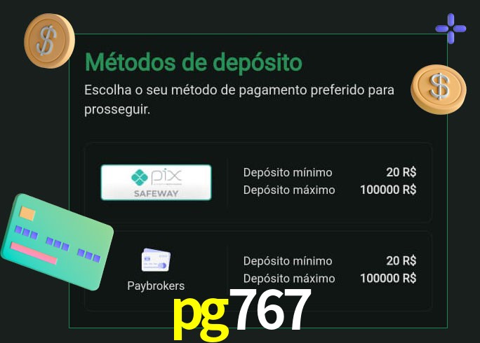 O cassino pg767 oferece uma grande variedade de métodos de pagamento